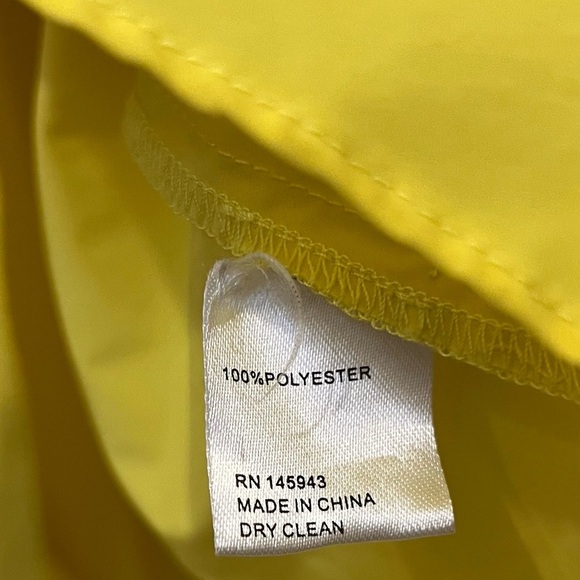 TOCCIN X RTR Bright Yellow Nylon Sleeveless Twist Front Dress Size 8 - Picture 6 of 8